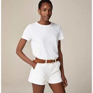 J.Crew Vintage Jersey Classic Fit Crewneck Tee Shirt White Basics Medium NWT